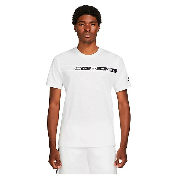 Nike Sportswear Repeat Dm4675 Kurzärmeliges T-shirt M White / White / Black günstig online kaufen