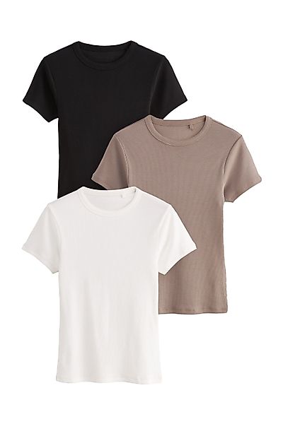 The Set T-Shirt Gerippte T-Shirts im günstig online kaufen