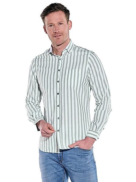 ENGBERS GERMANY Langarmhemd Langarm-Hemd mit Leinenanteil günstig online kaufen