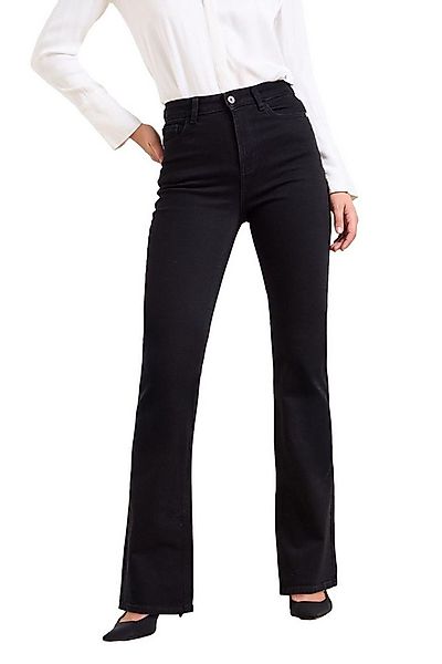 LIPSY Slim-fit-Jeans Lipsy Slim Fit Hochbund-Schlagjeans, Kurzgröße (1-tlg) günstig online kaufen