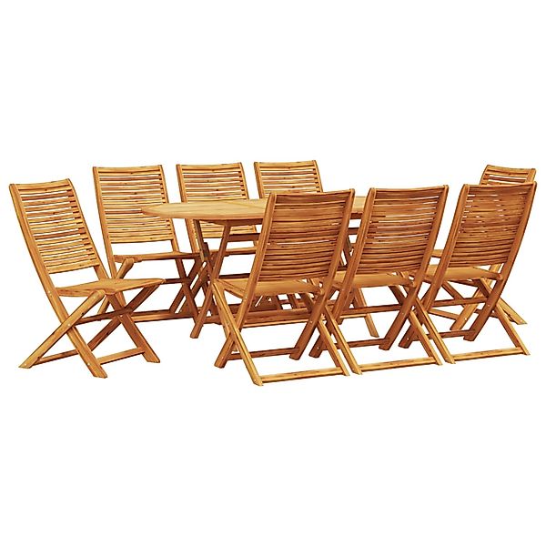 vidaXL 9-Teilige Garten-Essgruppe aus Massivem Akazienholz 3375759 günstig online kaufen