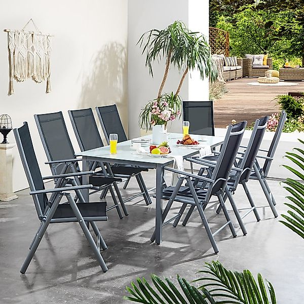 Casaria Garten-Essgruppe Bern, (9-tlg), Aluminium 5mm günstig online kaufen