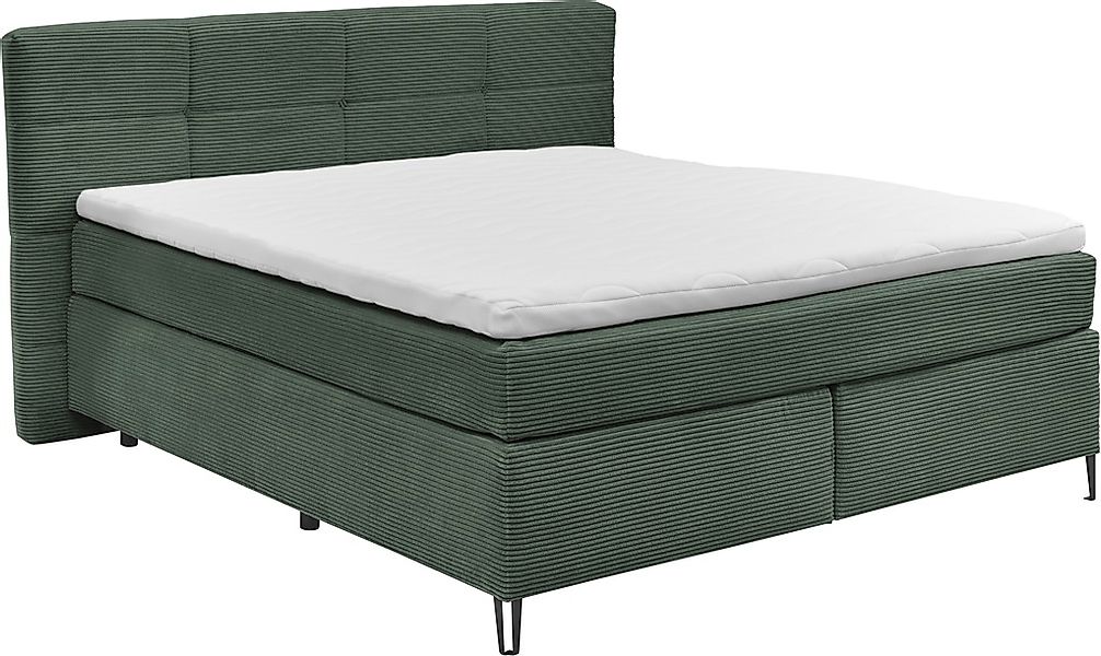 set one by Musterring Boxspringbett "Fairfield", mit Metallfuß schwarz, Wen günstig online kaufen