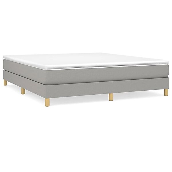 vidaXL Boxspringbett Hellgrau 160x200 cm Stoff1400048 günstig online kaufen