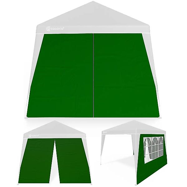Seitenwand Faltpavillon Capri 2er-Set Grün 3x3m günstig online kaufen