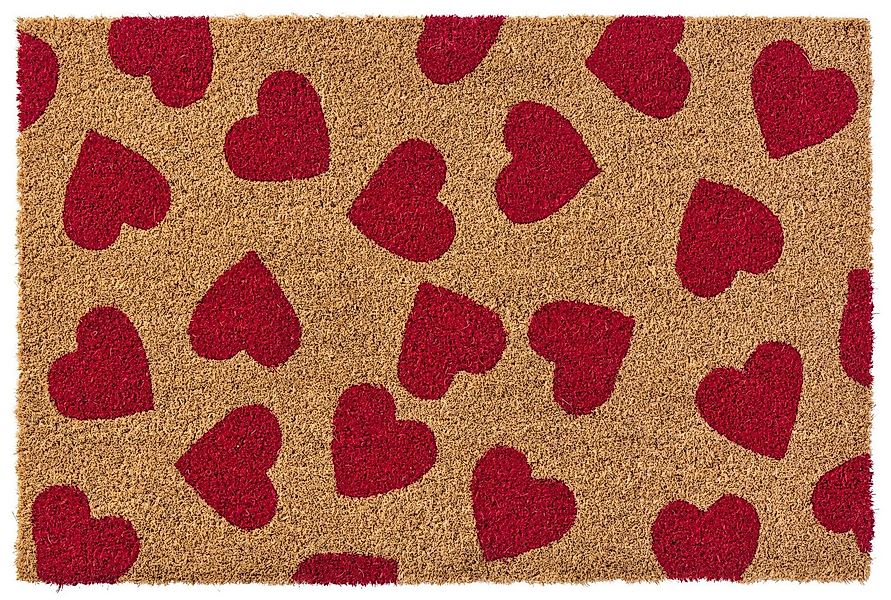 Ib Laursen Fußmatte Ib Laursen - Fußmatte Türmatte Fußabtreter Rote Herzen günstig online kaufen