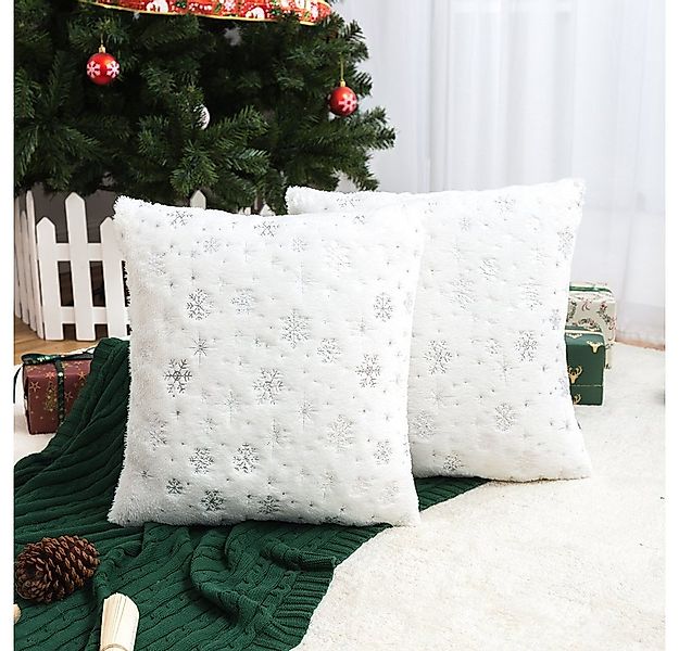 BTTO Kissenbezüge Kissenbezüge weihnachten 45x45cm,Schneeflocke/Baum Kissen günstig online kaufen