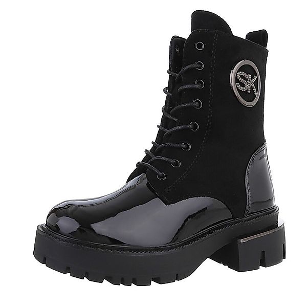 Ital-Design Damen Schnürschuhe Freizeit Schnürstiefelette (87214589) günstig online kaufen