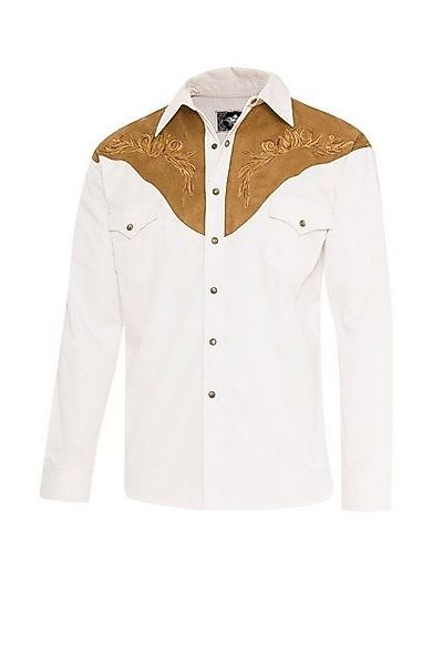 Stars & Stripes Langarmhemd Westernhemd Boston bestickte Applikationen über günstig online kaufen