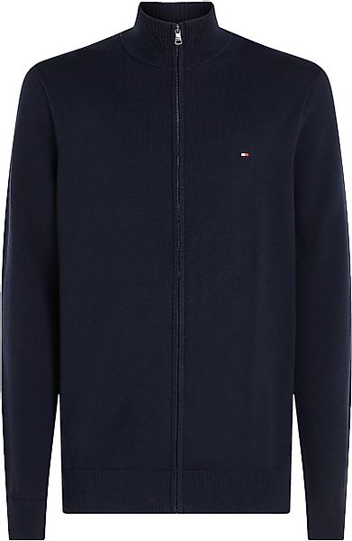 Tommy Hilfiger Strickjacke Zip Navy - Größe S günstig online kaufen
