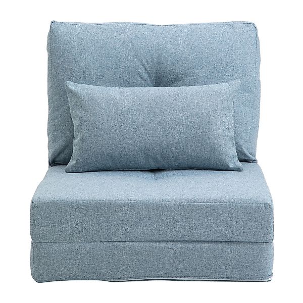 HOMCOM Bodensessel 2-in-1 Klappbett mit verstellbarer Rückenlehne Bodensofa günstig online kaufen