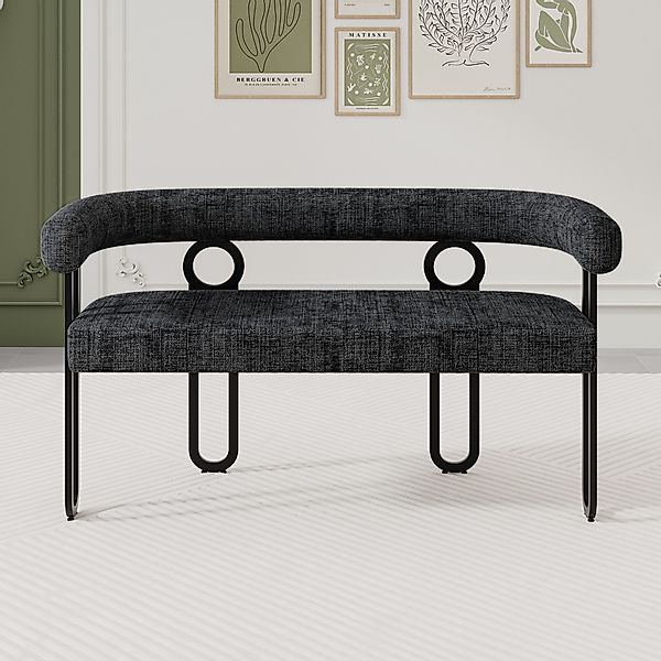 KLAM HOME Esszimmerstuhl Loungesessel 2-Sitzer Doppelsitzsofa günstig online kaufen