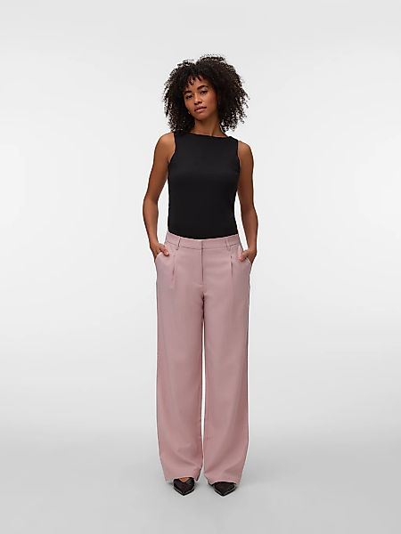 Vero Moda Anzughose "VMCASSIDY MW WIDE PANT NOOS" Materialmix günstig online kaufen