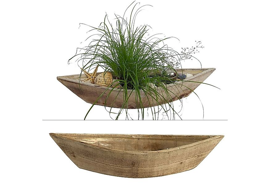 Online-Fuchs Blumentopf 2er Set Boote aus Holz Töpfe Pflanzkübel Blumenkast günstig online kaufen