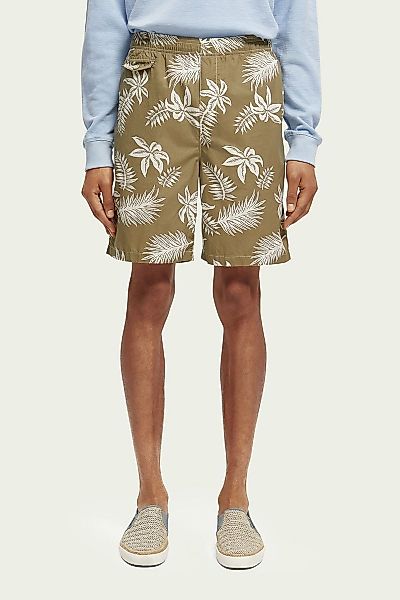 Scotch and Soda Short Druck Dunkelgrün - Größe XL günstig online kaufen