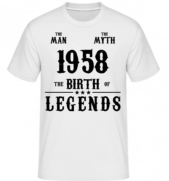 The Man The Myth 1958 · Shirtinator Männer T-Shirt günstig online kaufen