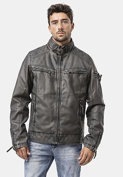Cipo & Baxx Bikerjacke "Winterjacke" ohne Kapuze günstig online kaufen