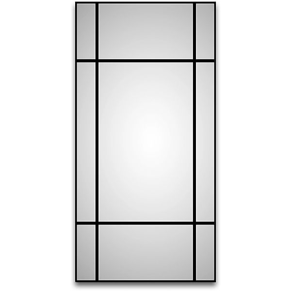 DSK Design Wandspiegel Black Loftstyle 60 cm x 120 cm Schwarz Matt günstig online kaufen