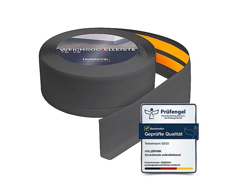 HOLZBRINK Sockelleiste HOLZBRINK selbstklebend PVC 70x20mm, 1 m, L: 100 cm, günstig online kaufen
