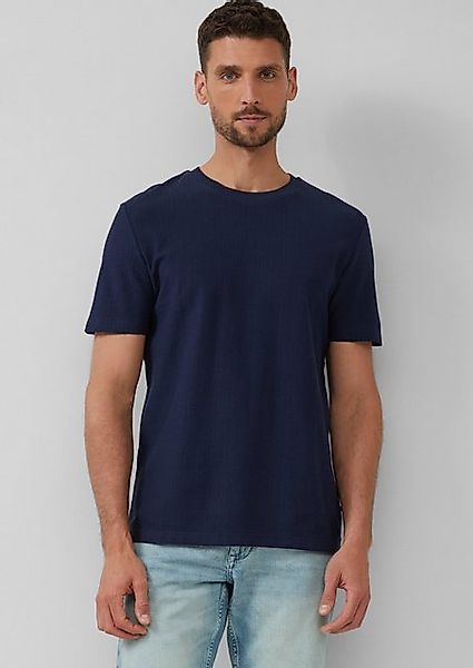 s.Oliver Kurzarmshirt Baumwoll-T-Shirt aus Strukturjersey günstig online kaufen