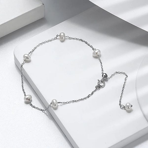 Runde Perlé Perlenarmband Hannah zart, minimalistisch, günstig online kaufen