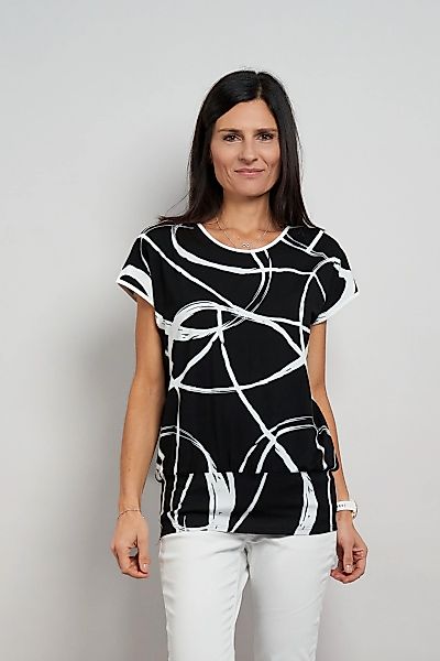 Seidel Moden Kurzarmshirt mit grafischem Muster - Rundhals - MADE IN GERMAN günstig online kaufen
