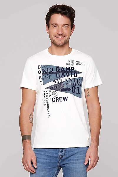 CAMP DAVID Rundhalsshirt aus Baumwolle günstig online kaufen