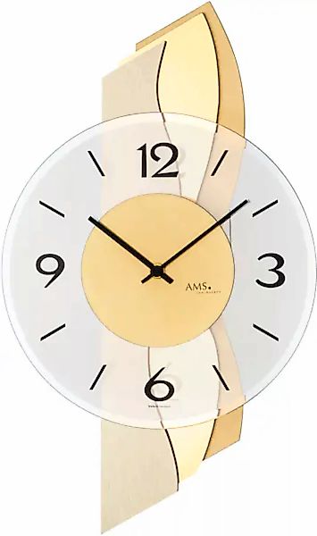 AMS Wanduhr »W9669«, Made in Germany,Holz,Wohnzimmer,Esszimmer,Küche,Arbeit günstig online kaufen