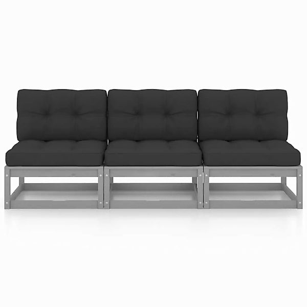 3-sitzer-sofa Mit Kissen Kiefer Massivholz günstig online kaufen