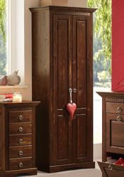 Home affaire Garderobenschrank "Rustic" aus massiver Kiefer, Breite 71 cm, günstig online kaufen