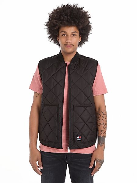 Tommy Jeans Steppweste "TJM REG ENTRY VEST", mit modischem Rautenmuster günstig online kaufen