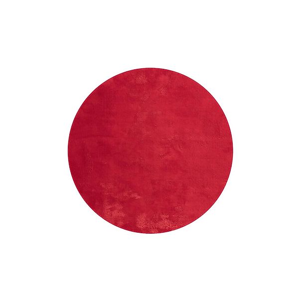 Floornovo Hochflor Teppich Nr. 9 Rund Einfarbig Durchmesser 120 cm günstig online kaufen