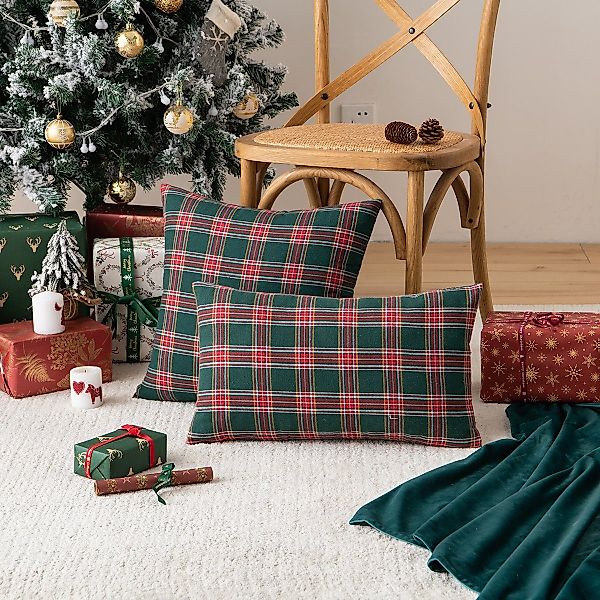 BTTO Kissenhüllen Weihnachten Kissenbezug 45X45cm, 1/2/4er günstig online kaufen