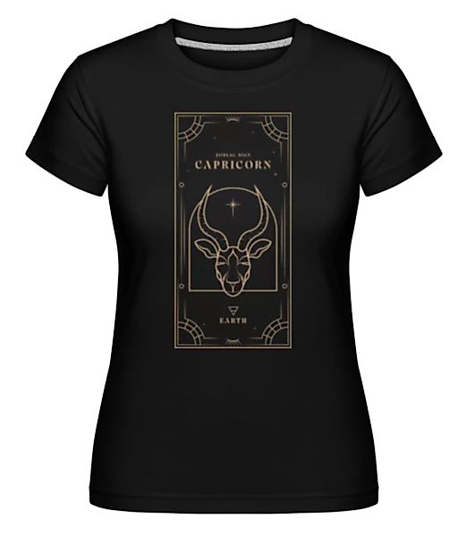 Art Deco Zodiac Sign Capricorn · Shirtinator Frauen T-Shirt günstig online kaufen