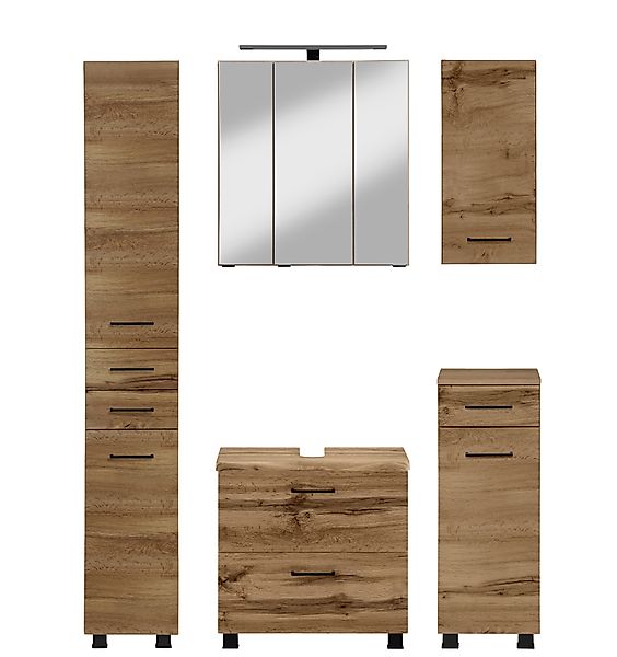 welltime Badmöbel-Set "Trento", Badezimmer-Set, Hängeschrank, Unterschrank, günstig online kaufen