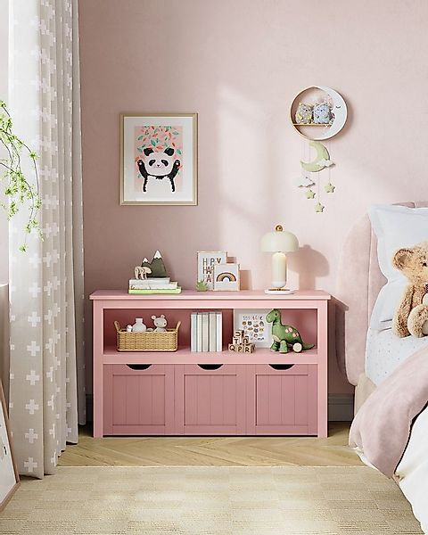 VASAGLE Kinderregal, Bücherregal Kinder, Spielzeugregal, mit Rollen, 30 x 1 günstig online kaufen