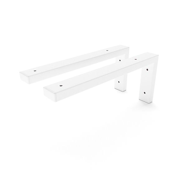 HEVVA Waschtischhalterung MAIN 35 cm Tief 2er Set Weiß günstig online kaufen