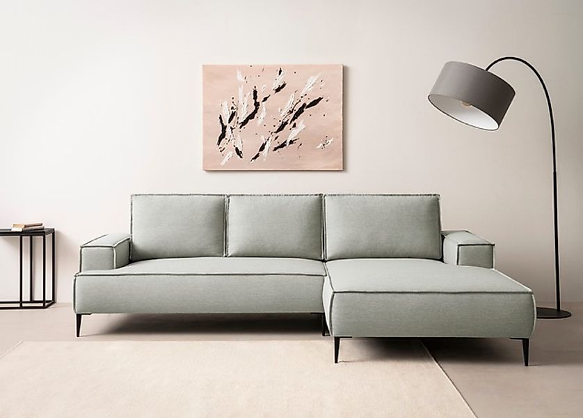 andas Ecksofa »TVINNU, L-Form, 275cm, in Cord und Flachgewebe«, wahlweise R günstig online kaufen