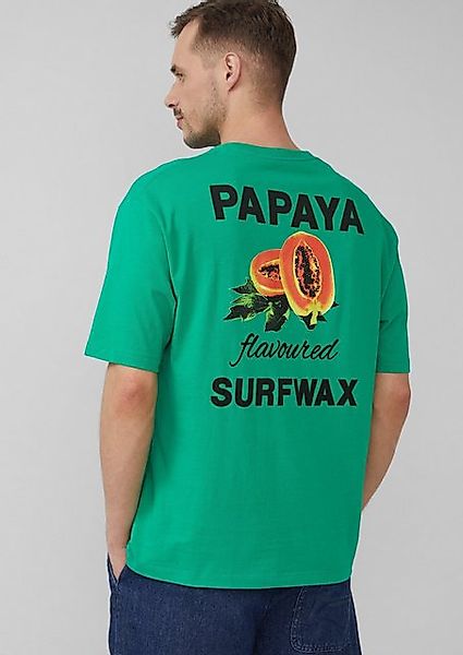 s.Oliver Kurzarmshirt Baumwoll-T-Shirt im Relaxed Fit mit Front- und Rücken günstig online kaufen