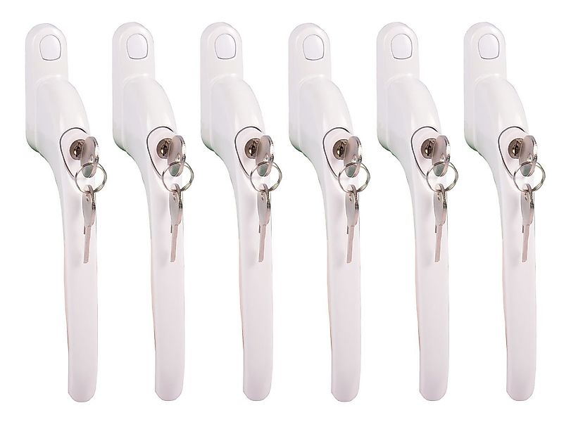 BURI Fenstergriff 6er-Set Fenstergriffe abschließbar Sicherheitsfenstergrif günstig online kaufen