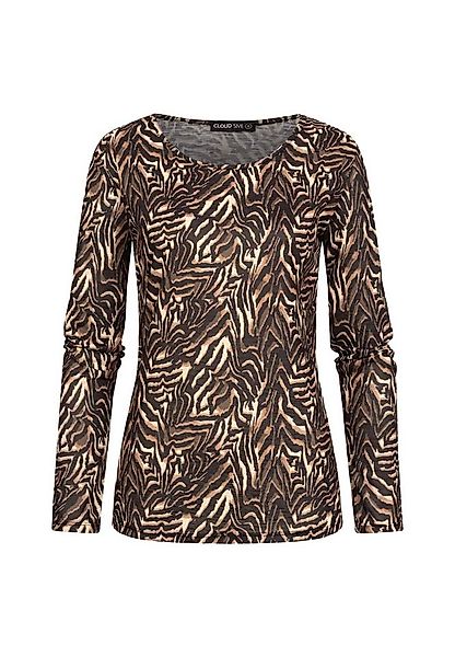 CLOUD 5IVE Longsleeve CLOUD 5IVE Langarm Shirt Longsleeve mit Animal Print günstig online kaufen