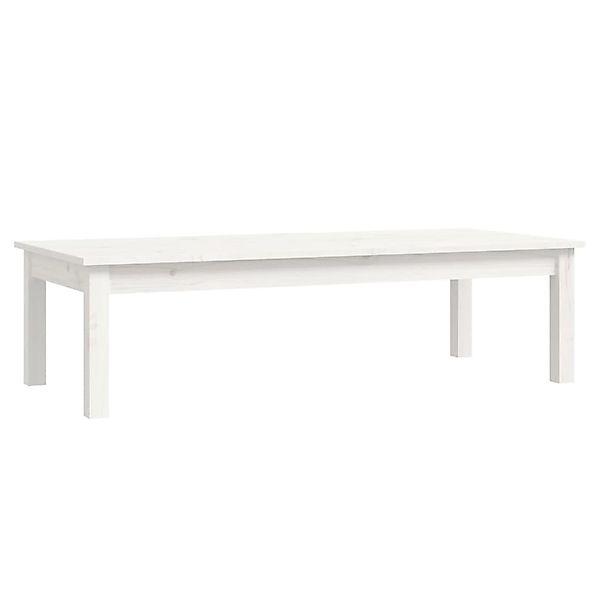 vidaXL Couchtisch Weiß 110x50x30 cm Massivholz Kiefer 814235 günstig online kaufen