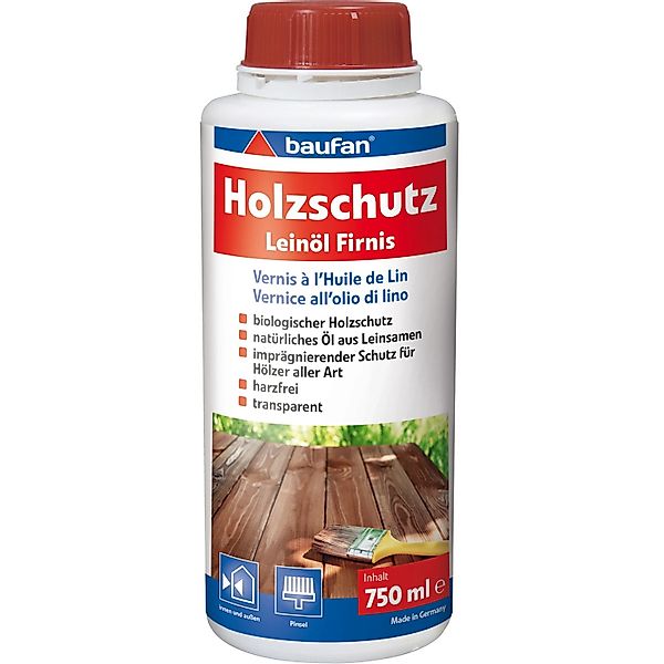 baufan Holzschutz Leinöl-Firnis 750 ml günstig online kaufen