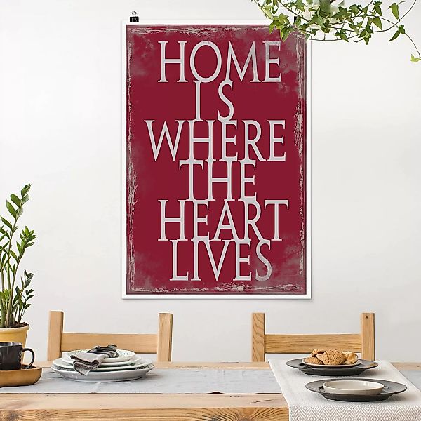 Poster - Hochformat No.KA21 Home Is günstig online kaufen