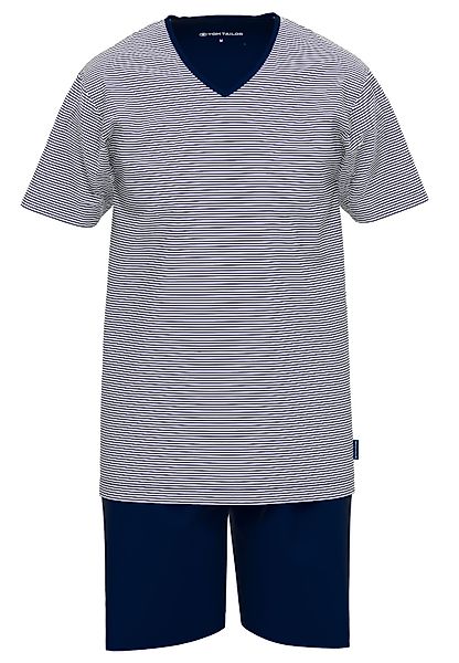 TOM TAILOR Shorty "Nevada" 2 Stk. tlg., Streifendesign, Kurzarm, V-Ausschni günstig online kaufen