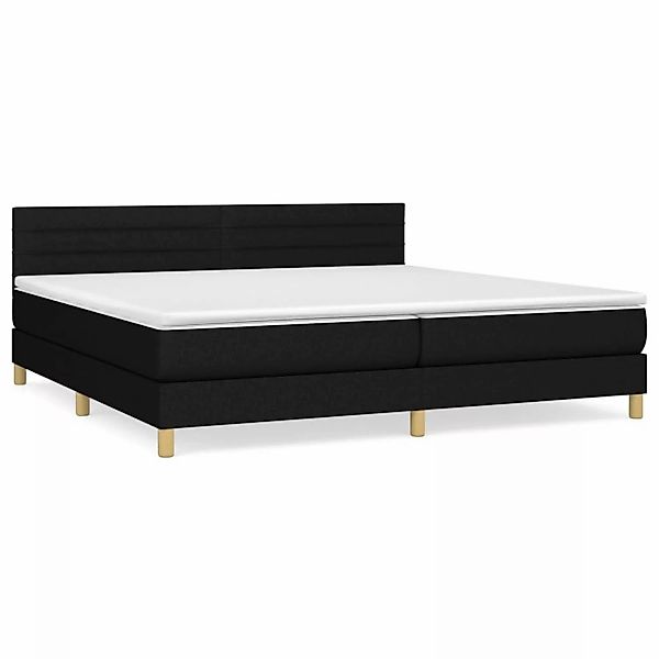 vidaXL Boxspringbett mit Matratze Dunkelgrau 200x200 cm Stoff1373279 günstig online kaufen