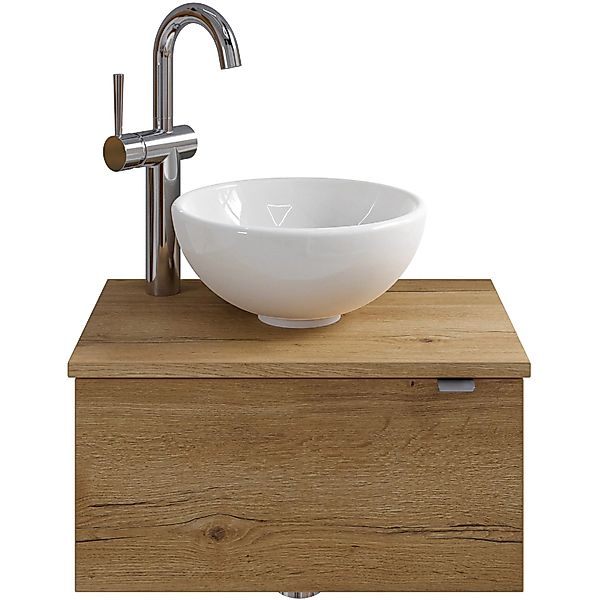 Pelipal Einzelwaschtisch Serie 6915 51 cm Eiche mit Softclose günstig online kaufen
