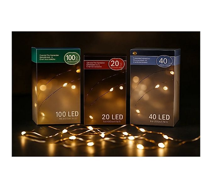 ZD Trading Haushaltshobel 40er LED Lichterkette Draht warmweiss biegsam Leu günstig online kaufen