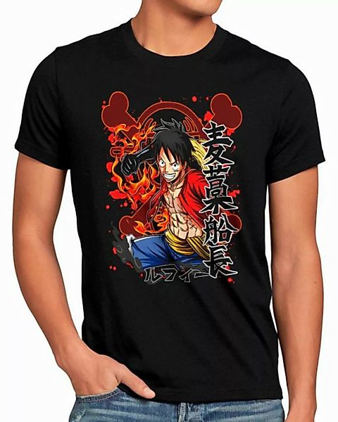 style3 T-Shirt piece japan one anime luffy manga monkey ruffy günstig online kaufen