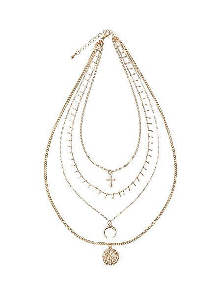 VILA Kombi- Halskette Damen Gold günstig online kaufen